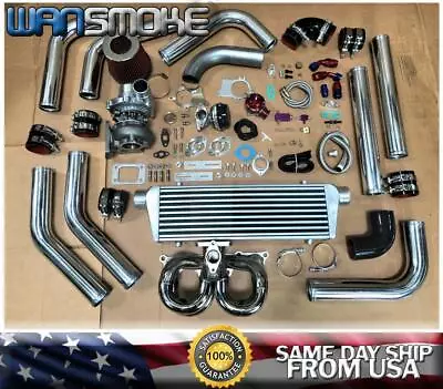 Ram Horn B-Series Integra/Civic B18 B20 T3 .63 Turbo Kit Manifold Intercooler CH • $756.50