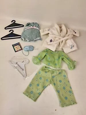 American Girl Doll Spa Robe Sweet Dreams & Bell Sleeve Floral Pajamas Hangers • $14.99