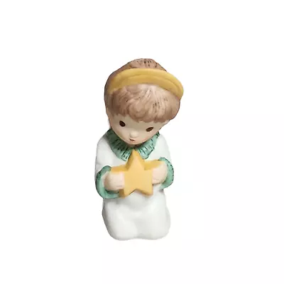 1986 Hallmark Starlight Angel Mary Hamilton Nativity Bisque Figurine QD6043 IOB • $49.94