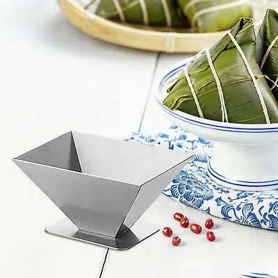 Stainless Steel Sticky Rice Dumpling Mold Reusable Kitchen Food Maker Tools  • £10.39