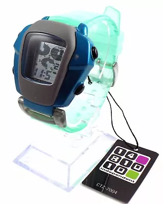 CITIZEN INDEPENDENT Digital Watch CTZ-7004 Aqua Green Blue Quirky Retro 90s NOS • $39.92