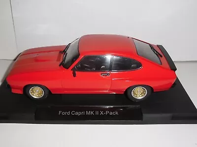 MCG  18397.Model Car Group 1:18 Scale Ford Capri MK II X-Pack In Red. 1975 - LHD • £66.99