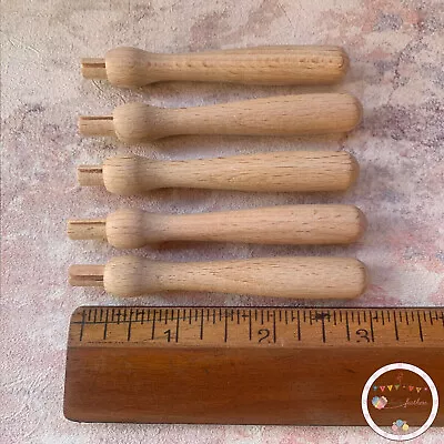 Heidifeathers® 5 X Long Needle Felting Wooden Handles / Felting Tools / Supplies • £11.99