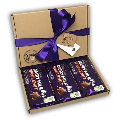 Cadburys Dairy Milk Wholenut Chocolate Bars Gift Box Birthday Easter Gift • £11.99