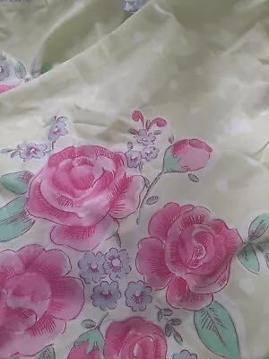 Next Single Curtain Panel/fabric Roses 135 Cm Width X 183cm Drop • £2