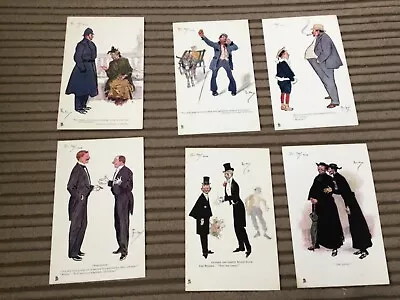 £24.95 • Buy SET OF 6 EARLY 1900s TUCK OILETTE COMIC PCs - ARTIST PHIL MAY - SERIES 1772