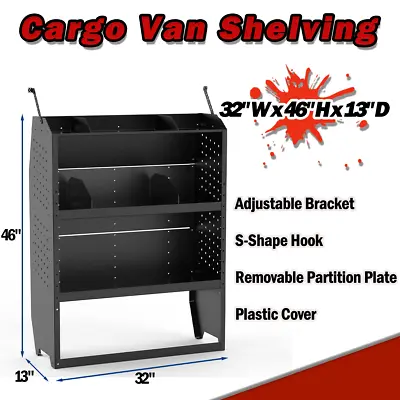 32  W Van Shelving Storage For Ford Transit GM NV Promaster Sprinter Metris • $250.99