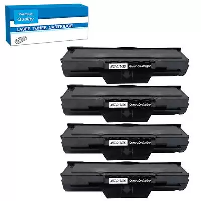 4 Black Toner Cartridge For Samsung ML-1660 ML-1665 ML-1670 ML-1675 MLT-D1042S • £36.26