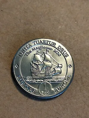 1995 One Ecu Coin ~ The Mayflower • £4.25