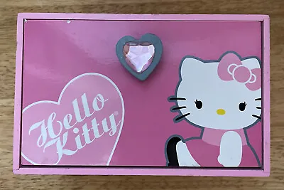 £14.72 • Buy WOODEN SANRIO HELLO KITTY JEWELRY BOX TRINKET STORAGE - 6 X3”X 3”pull Out Drawer