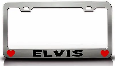 ELVIS Male Name Steel License Plate Frame Car SUV J74 • $15.95