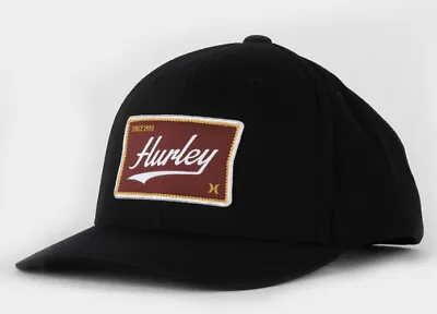 HURLEY Casper Men’s Snapback Hat • Black • Adjustable Fit NEW • $17.95