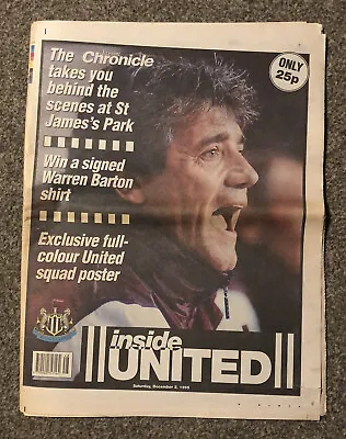 ‘Inside United’ 48-Page Newcastle United 95/96 Evening Chronicle Supplement VGC • £9.99