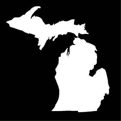 State Of Michigan Die Cut Window Sticker Decal (Upper And Lower Peninsula) • $3.68