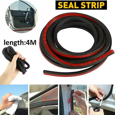 5M L-Shape Rubber Seal Strip Car Door Edge Moulding Weatherstrip Hood Trunk Trim • $11.99