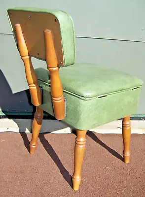 Vintage Green Sewing Chair Gilbert Ryan Inc. Vintage Foot Stool Great Shape! • $200