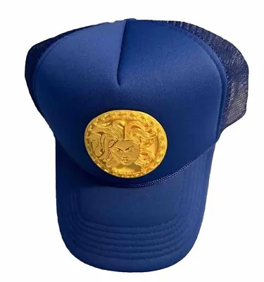Unique Medusa Blue Hat - Handmade - Limited Stock- YD Versac Inspired L • $32