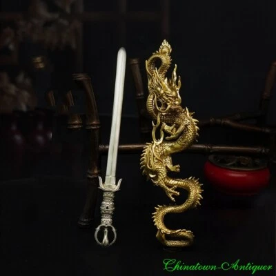 $213.30 • Buy Aryaacalanatha Wisdom Sword Shingon Buddhist Vajra Dorje Dragon Phurba #0574