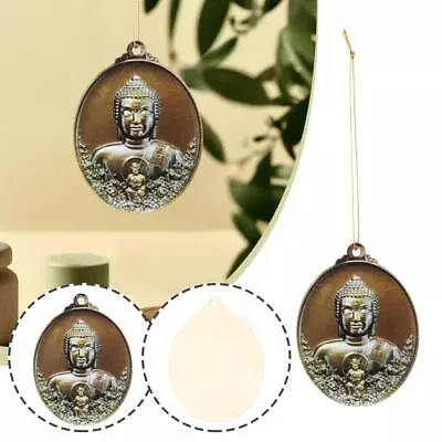 10cm Thai Buddha Wooden Pendant Luck Charm Amulet Pendant Necklace • $7.10