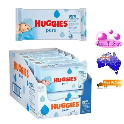 $12.50 • Buy Huggies Pure Baby Wipes Cleansing Wet Wipes 72shts 99% Pure Water