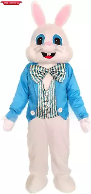 Easter Party Blue Suit Rabbit Costume Bunny Costuem Mascot Costume Adult Size Fa • $78.71