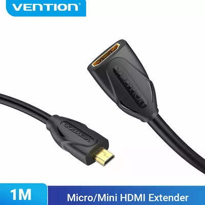 Micro Mini HDMI Extension Cable Extender Cord Male To Female 1080P TV Camera • $8.46