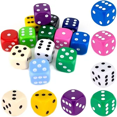 12mm Spot Dice (Select Colour) / D6 40k AOS Wargame Educational Maths Board Game • £2.99