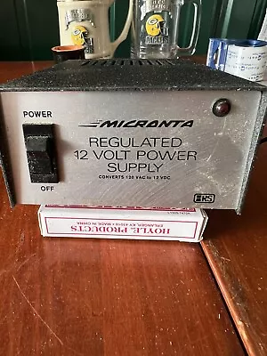 Micronta 12 Volt Regulated Power Supply 60Watt 2.5Amp Radio Shack 22-124 13.8V • $14.99