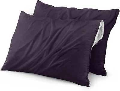 2 Pack Bed Bug Proof Zippered Pillow Encasement Waterproof Utopia Bedding • $17.26