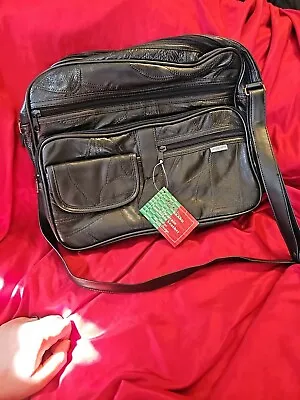 Maxam Brand Leather Briefcase NWT • $55.99