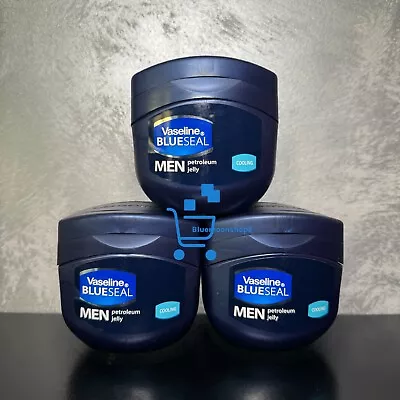 3 X 250ml Vaseline Cooling Men BlueSeal  Petroleum Jelly • £18.99