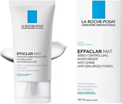 La Roche-Posay Effaclar Mat Moisturizing Sebum-Regulating Cream 40 Ml EXP:2025 • $13.29