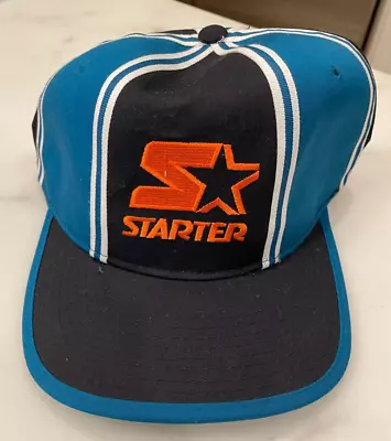 VINTAGE STARTER 90s MULTICOLOR LOGO SNAPBACK THE RIGHT HAT TWILL TAPE NWT • $35