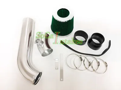 Black Green Cold Air Intake KIt & Filter For 1992-1998 BMW E36 3-Series I6 • $70