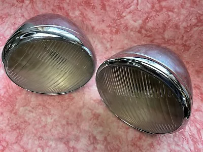 Nice 1931-1934 ? Chevrolet  Headlight Pair Tiltray Lens Hot Rat Rod Lowrider • $249.50