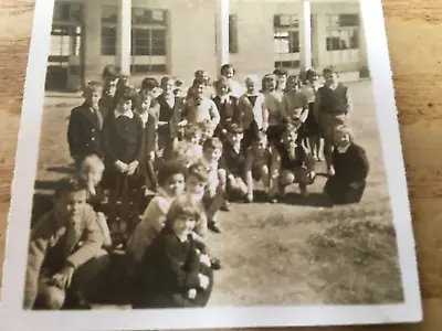 MALTA  SCHOOL Pupils RAF LUQA Sepia Small  PHOTOGRAH  1961 6/6CM. • £19.99