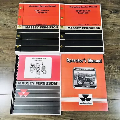 Massey Ferguson 1030 Tractor Service Parts Operators Manual Repair Shop Set MF • $129.97