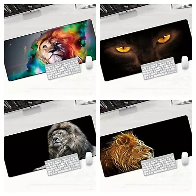 $38.84 • Buy Large Gaming Mouse Pad King Lion Computer Laptop Mat Animal Leo Optical Mousepad