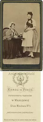 Poland Women Tarot Card Reader Fortune Teller Antique CDV Ethnic Type Photo • $60