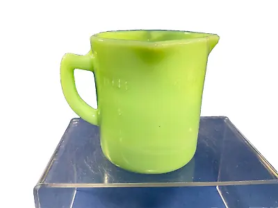 Jadeite Green Glass Multi Pour Measure Pitcher Up To 1 Cup Or Up To 8 Oz • $25.65