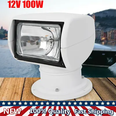 New Marine Spotlight Boat Yacht Searchlight With Remote Control 100W 2500LM 12V • $70