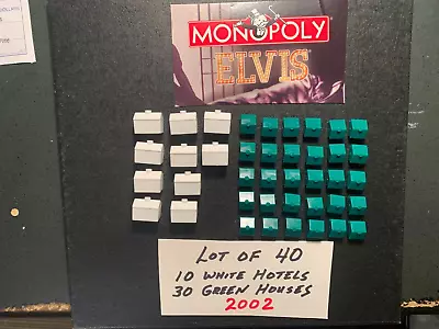 Monopoly ELVIS Houses And Hotels Lot 40 GAME REPLACEMENT 2002 Free Shipping • $7.59