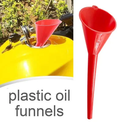 Long Plastic Funnel For Water Liquid Petrol Oil Fuel Refueling Car Motorcycle • $6.99