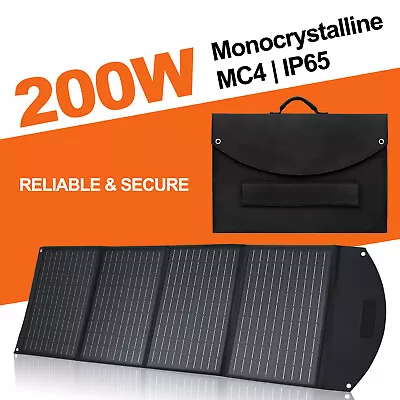 200w 12v Portable Folding Solar Panel Kit For Car/Caravan/Power Station/Camping  • £144.79