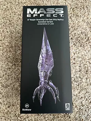 Mass Effect Reaper Sovereign Die Cast Ship Replica 8  Gunmetal DH Sold Out NEW • $199.99