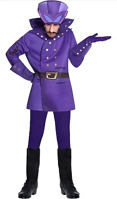 Dick Dastardly Wacky Races Gents Fancy Dress Costume Size Large • £39.99