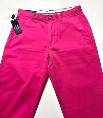 NWT Polo Ralph Lauren Chino Pants Classic Cotton Pink Flat Front Men's 32X30 • $39.99