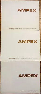Ampex Micro 14 24 34 (AM/FM) Portable Cassette Recorder Manuals Original • $2.97