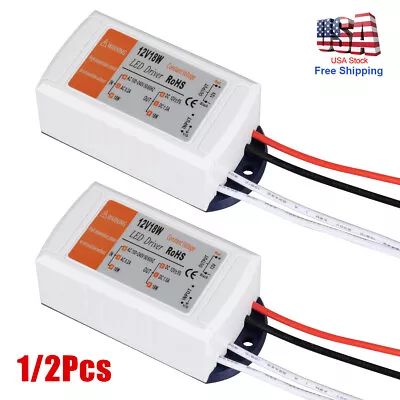 LED Driver Transformer Power Supply DC 12V 18W Adapter For LED Strip Lights USA • $8.99