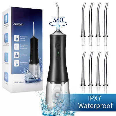 View Details Waterpik Cordless Water Flosser Dental Oral Irrigator Teeth Cleaner 8 Jet Tips • 34.99$